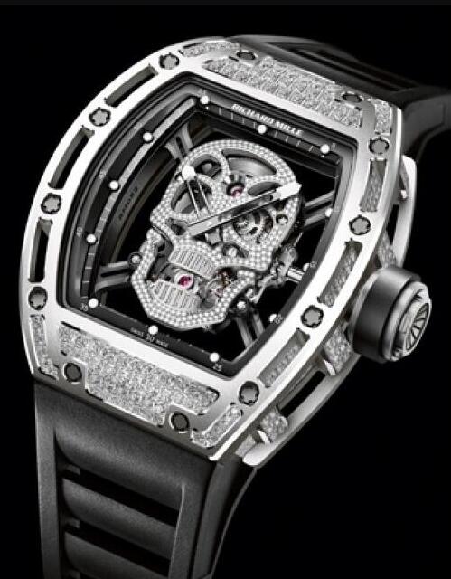 Review Replica Richard Mille RM 052 Tourbillon Skull White Gold watches prices